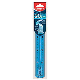 Bộ 2 Thước Học Sinh Cuộn Mềm - 20cm