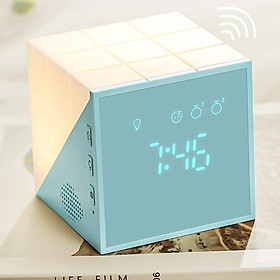 Mua Đồng hồ báo thức kiêm đèn ngủ rubik Cảm ứng âm thanh đổi màu Thể hiện nhiệt độ