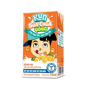 Kun sữa chua uống hương cam thùng 48 hộp x110ml