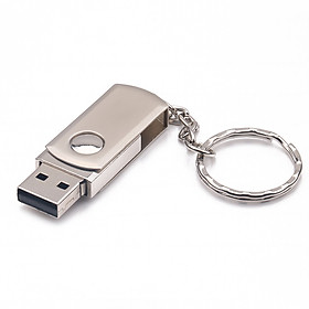 Ổ Đĩa Flash Kim Loại USB2.0 Có Thể Xoay Có Thẻ Nhớ USB 32g Với Móc Khóa Thẻ Flash