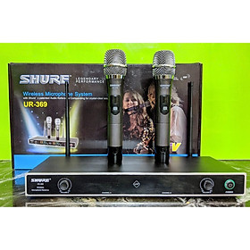 Mua Micro không dây cao cấp Shure UR 369. Hát karaoke hay. Hút âm tốt hát micro nhẹ...bảo hành 12 tháng