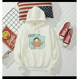 Áo hoodie i don't care chất nỉ bông dày siêu ấm 60