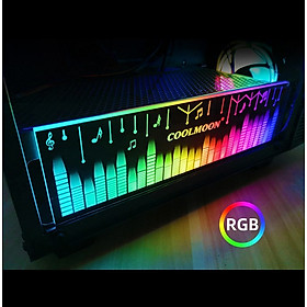 Thanh Led RGB Coolmoon Music đồng bộ Hub , Dùng độ trang trí cho case nguồn máy tính - Hàng nhập khẩu