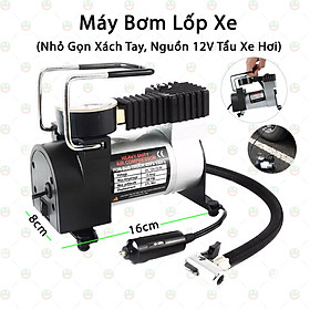 (Nhỏ Có Võ) Máy Bơm Lốp Xe Hơi Mini Cầm Tay KhoNCC Hàng Chính Hãng - Nguồn 12v Tẩu Xe Hơi - Đo Áp Suất - Bơm Xe Máy, Đạp, Banh - KDHS-MBLXSDK (Nhiều màu)