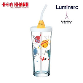 Ly Thủy Tinh Đổi Màu Có Nắp Luminarc Lille Scale Rocket 425ml - P9888