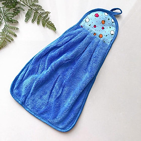 Mua Khăn lau tay nhà bếp siêu thấm có móc treo chất liệu Microfiber mềm mịn