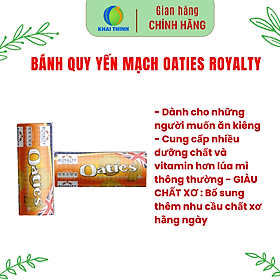 Bánh Quy Yến Mạch Oaties Royalty Ăn Kiêng Healthy Cho Người Giảm Cân - 300g