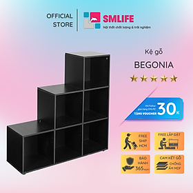Kệ đựng sách gia đình từ gỗ công nghiệp SMLIFE Begonia