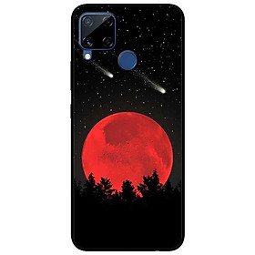 Ốp lưng dành cho Realme C15 mẫu Mặt Trăng Đỏ