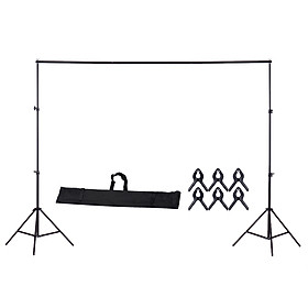 Khung Đỡ Nền Chụp Ảnh Hợp Kim Nhôm Có Thể Điều Chỉnh Kích Thước (200 x 200cm) - Đen