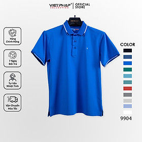 Áo Thun 4 Chiều Màu Cao Cấp VIỆT PHÁP / Form Luxury - Chất liệu cotton co dãn và thấm hút mồ hôi tốt 9904