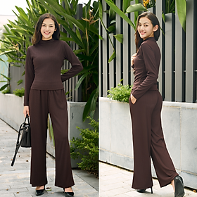 LAROMA Bộ Quần Áo Thu Đông Cổ Cao Cho Nữ | Basic - Trẻ Trung - Giữ Ấm - Vải Thơm - Kháng Khuẩn - Mềm Mại - Co Dãn