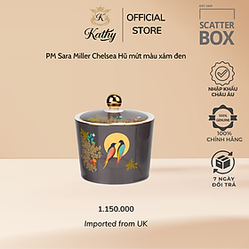 Mua Portmeirion Sara Miller Chelsea Hũ mứt màu xám đen Nhập khẩu Anh Quốc