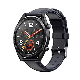 Mua Dây Đeo Da Thay Thế Cho Đồng Hồ Thông Minh Smart Watch  Size 22mm Ticwatch pro / Samsung Gear S3 / Samsung Galaxy Watch 46mm / Xiaomi Amazfit Pace / Amazfit Stratos / Fossil Q MARSHAL gen2