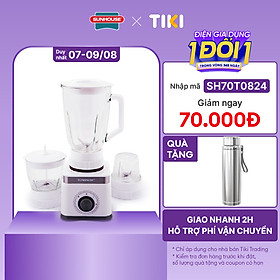 Máy Xay Sinh Tố 3 Cối Sunhouse SHD5582W (400W) - Hàng chính hãng