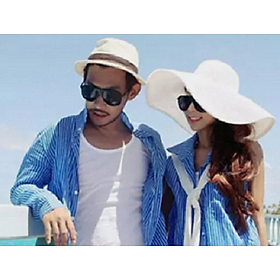 COMBO 2 NÓN NAM NỮ ĐI BIỂN THỜI TRANG HÀN QUỐC - DN19VN0717