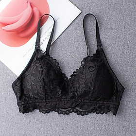 Hình ảnh Áo lót bầu và cho con bú ren mềm không gọng đệm mỏng, bralette bầu B070