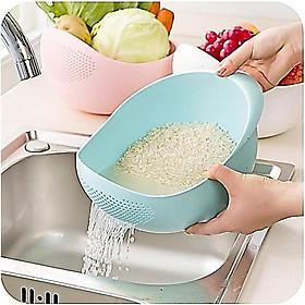 Mua Rổ Nhựa Vo Gạo Rổ Nhựa Rửa Thực Phẩm Hoa Quả Tiện Lợi Thông Minh Thể Tích 5L