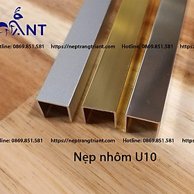 Mua Nẹp nhôm U10 hàng dày 1li  nẹp nhôm chữ U  nẹp u