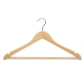 MÓC GỖ CÓ THANH NGANG MWFURNITURE MÀU GỖ - WOODHOOK NATURAL