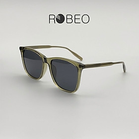 Kính mát vuông nam nữ ROBEO - R0432, phong cách cổ điển mắt chống tia uv - Fullbox