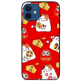 Ốp lưng dành cho Iphone 12 / 12 Pro mẫu Họa Tiết Mèo Đỏ