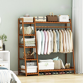 Mua Kệ Tủ Treo Quần Áo Chữ A Bằng Gỗ Tre Kiểu Hàn Quốc 1m3 - Giá Treo Đồ Túi Xách Decor Phòng Ngủ Đẹp