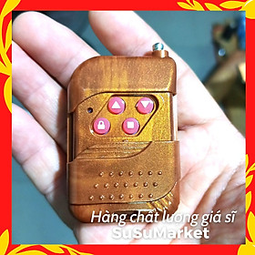 Mua Remote cửa cuốn HỌC LỆNH 315Mhz | Sóng xa ổn định | Màu vân gỗ Đài Loan |