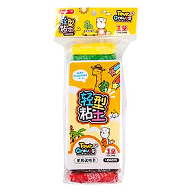 Vỉ sáp nặn Tourgroups 12 màu H04010	Guuangbo