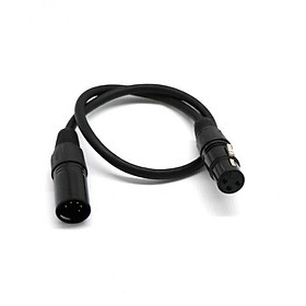 5x5-Pin Male to 3-Pin Female XLR Turnaround DMX Adapter Cable