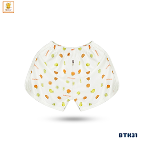 Quần đùi cho bé Babiboo quần sơ sinh vải visco mềm mát, họa tiết xinh xắn BTK31
