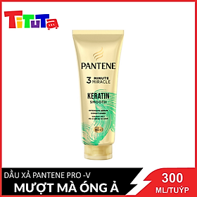 Dầu xả Pantene Pro- V 3 Phút Diệu Kì Mượt Mà Óng Ả (Xanh Lá) 300ml / Tuýp