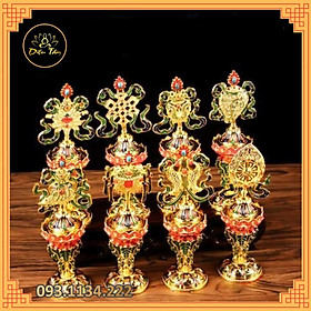Mua Bát bảo cát tường- đồ thờ cúng pháp khí mật tông linh thiêng đại diện cho Đức Phật