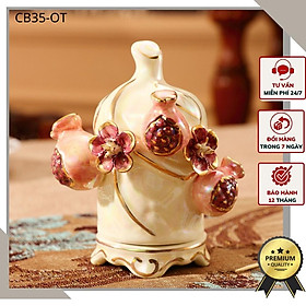 Ống Tăm Thạch Lựu Sứ Xương Men Xà Cừ Tân Cổ Điển CB35-OT