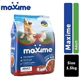 THỨC ĂN HẠT CHO CHÓ TRƯỞNG THÀNH MAXIME ADULT GÓI 1.5KG - PHILIPPINES