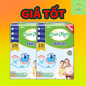 Combo 2 gói tấm lót người lớn Sunmate 10 miếng size 45x70cm