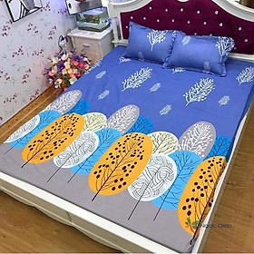 Bộ ga kèm đôi vỏ gối poly cotton siêu ngộ giá rẻ kích thước m6 hoặc m8 (được chọn mẫu)