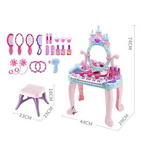 Bộ đồ chơi trang điểm cỡ lớn có kèm đàn piano cho bé, đồ chơi đóng vai bàn trang điểm cỡ lớn, hàng loại 1 xịn xò