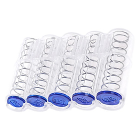 Clear Coin Sorter Supplies Easy Counting Storage Organizer Box for Businesses