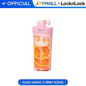 Bình nước nhựa tritan thể thao 780ml LocknLock màu Hồng ABF865PIK, Hàng chính hãng, có quai cầm, ống hút silicone - JoyMall