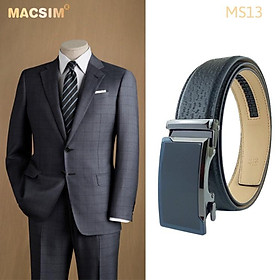 Thắt lưng nam -Dây nịt nam da thật cao cấp nhãn hiệu Macsim MS13