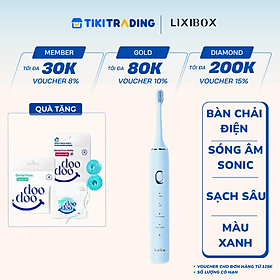 Bàn Chải Điện Halio Sonic SmartClean Electric Toothbrush Công Nghệ Sóng Âm Sạch Sâu - Xanh (Sky blue) - 1 Bàn Chải