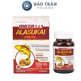 Dầu cá omega 369 cải thiện sức khỏe tim mạch, trí não Lọ 60 viên