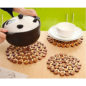 Lót nồi cách nhiệt bằng gỗ sang trọng
