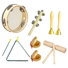 Percussion Instruments Toy with Storage Bag Musical Instrument Set for Boys