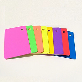 100 thẻ flashcards 8 màu dạ quang học tiếng anh bo góc  nhỏ - Flashcard Phan Liên