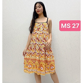 Váy Bầu Lanh Lụa 2 dây hàng loại 1