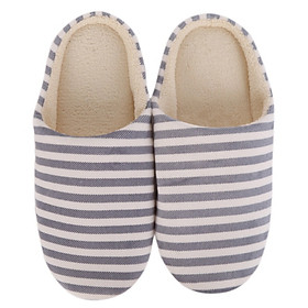 Hot Five Colors Striped Indoor Soft Bottom Cotton Slippers Slippers For Home Shoes Interior Non-Slip Shoes