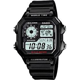 Đồng hồ nam dây nhựa Casio AE-1200WH-1AVDF