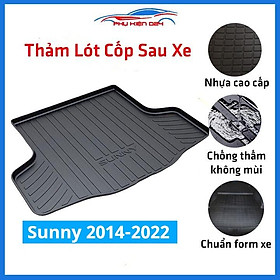 Thảm nhựa lót cốp Sunny 2014-2015-2016-2017-2018-2019-2020-2021-2022 nhựa dẻo dày dặn đàn hồi tốt